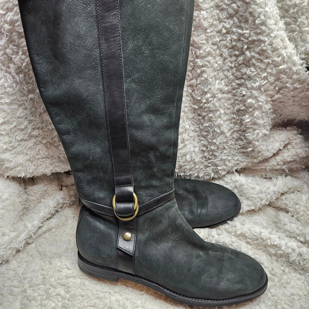 Cole Haan Air Liberty Tall Black Riding‎ Boots sz 9.5AA